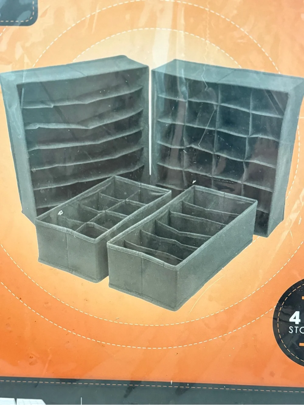NEW! 4-Piece Drawer Organizers Storage Set